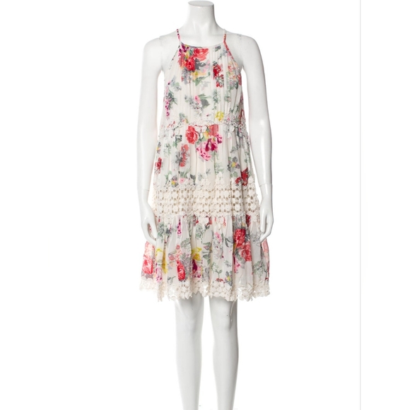 Ranna Gill Floral Print Knee-Length Dress Small - Picture 1 of 9